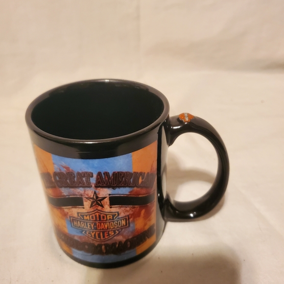 Harley Davidson Motorcycle Mug The Great American Freedom Machine Black 11 oz. - Picture 5 of 5